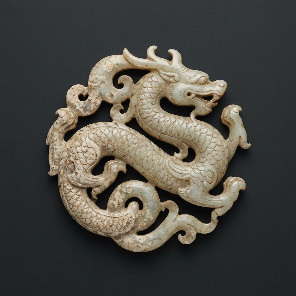 汉代龙形玉