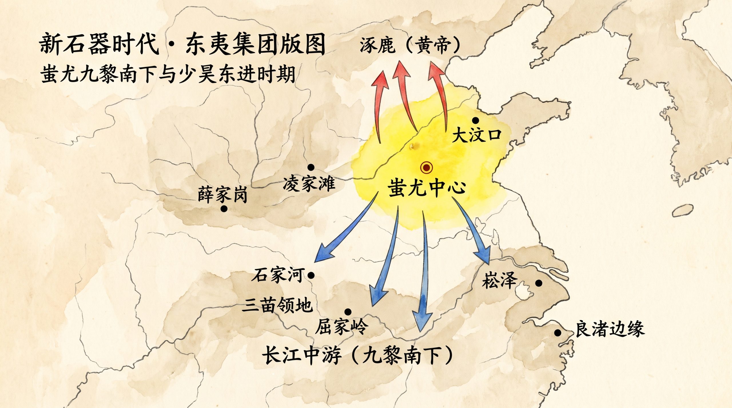 蚩尤南下